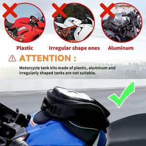 Valise à huile pour moto Équipement de voyage Réservoir à essence pour moto Sac magnétique avec fenêtre transparente - Product Image 3