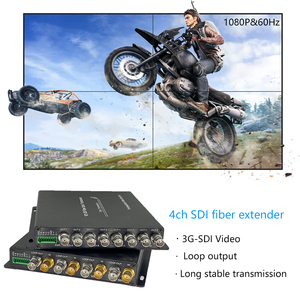 4 kênh 1080P HD 3G-SDI video sợi chuyển đổi sợi quang Extender với RS485 và kiểm đếm cho thể thao phát sóng trực tuyến - Product Image 3