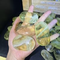 Offre Spéciale : Pierres de Palmier en Citrine Citron Naturelle Polie, Quartz Jaune pour la Guérison, la Méditation et la Décoration Intérieure