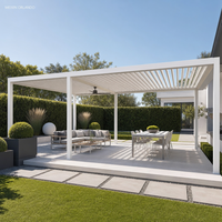 Kit de véranda moderne en aluminium MEIXIN avec toit en verre trempé double, pergola imperméable pour villa, entrepôt, jardin, patio