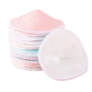 Factory Wholesale Hot Selling Organic Washable Bamboo Nursing Breast Pads With Wash Bag Custom Logo Reusable Nursing Breast Pad