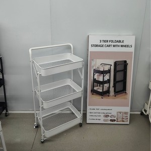 Étagère de rangement métallique multi-niveaux <span class=keywords><strong>Kingpower</strong></span> pour salon, chariot de sol multifonctionnel moderne et simple - Product Image 5