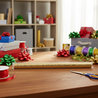 Carton laminé en aluminium avec logo gaufré, écologique et imperméable, pour la décoration de boîtes cadeaux de Noël et l'emballage cadeau