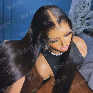 Парик из необработанных индийских волос <span class=keywords><strong>HD</strong></span>, парик из натуральных волос, выровненный 100% с кутикулой, полный парик из натуральных волос, парик из натуральных волос на фронтальной сетке для чернокожих женщин - Product Image 3