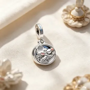 Abalorios <span class=keywords><strong>de</strong></span> tungsteno con diseño <span class=keywords><strong>de</strong></span> Ratatouille, Buscando a Nemo y <span class=keywords><strong>Dumbo</strong></span> para pulseras/collares originales, regalo <span class=keywords><strong>de</strong></span> joyería DIY - Product Image 5