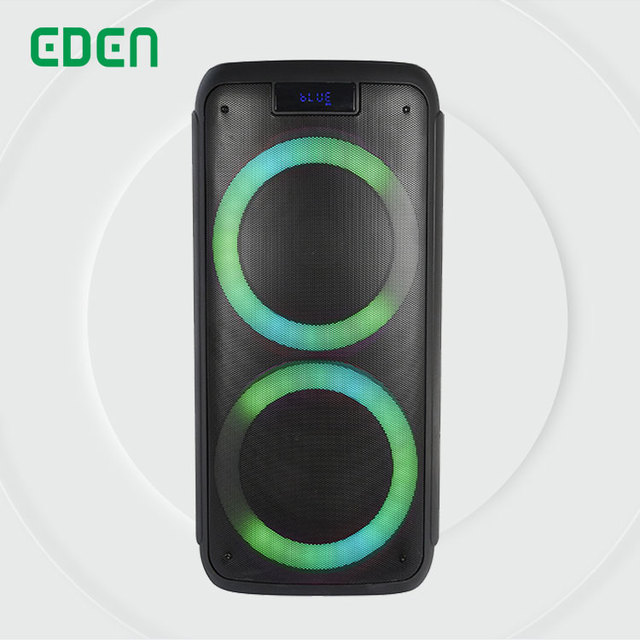 Hot Selling Dual 8 Audio Super Bass Stereo Dj Blue Tooth Speaker With LED Light Portable Wireless BT Karaoke Party Speaker