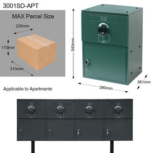 Cadre en bois personnalisé Pression Sécurité extérieure Panneaux de clôture de jardin en acier galvanisé Boîte à colis facile à assembler - Product Image 4