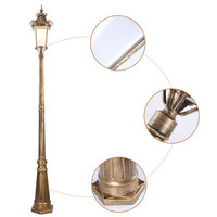 Lampe led solaire vintage imperméable à énergie solaire, éclairage d'extérieur, idéale pour une pelouse, une cour, un jardin ou une rue, design européen