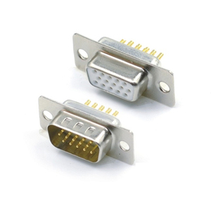 Mật độ cao D-SUB gia công Pin 15p Nam góc phải 8.89mm, Chất lượng cao HDR 15pin Nam cho PCB,HDB 15p r/A Nam - Product Image 4