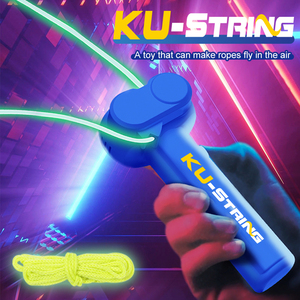 Lanceur de corde phosphorescent Lanceur de corde jouet Blacklight <span class=keywords><strong>String</strong></span> Shooter avec Quick-zip Rope & <span class=keywords><strong>Loop</strong></span> Launcher - Product Image 2