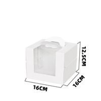 Boîte à Gâteau Carrée de Haute Qualité avec Fenêtre Transparente pour Emballage de Gâteau d'Anniversaire