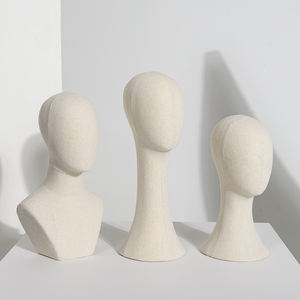 หัวหุ่นนางแบบสำหรับโชว์วิก หมวก ผ้าพันคอไหม หน้ากาก หุ่นจำลองสำหรับจัดแสดง - Product Image 2