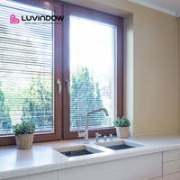 Ventanas Abatibles de Madera y Aluminio con Marco de Roble Rojo, Eficiencia Energética, Aislamiento Térmico, Ventanas Insonorizadas para el Hogar y la Oficina