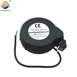 Small size extension cord reel automatic spring retractable cable reel