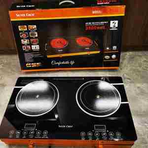 Cocina de Inducción Doble, Estufa Eléctrica Infrarroja de 3500W, Placa de Inducción Eléctrica, Olla Caliente, Cocina de Inducción de 2 Quemadores SKD - Product Image 5