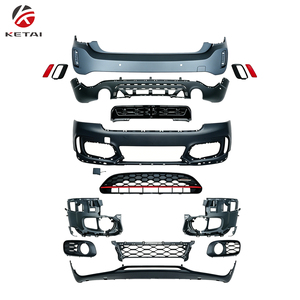 Kit Carrozzeria Completo Stile JCW per <span class=keywords><strong>Mini</strong></span> <span class=keywords><strong>Cooper</strong></span> F60 <span class=keywords><strong>Countryman</strong></span> 2011-2016 Paraurti Anteriore Diffusore Posteriore Minigonne Laterali Montaggio Diretto ABS - Product Image 2