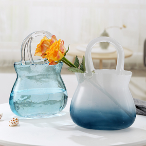 <strong>Glass</strong> <strong>Bag</strong> <strong>Vase</strong> Creative Flower <strong>Glass</strong> <strong>Vase</strong> Fish Culture New Design Home Office Kitchen Decoration <strong>Bag</strong> Shape <strong>Glass</strong> Purse <strong>Vase</strong> - Product Image 2