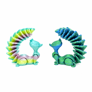 Figurine d'écureuil articulée imprimée en 3D, jouet anti-stress à articulations mobiles, décoration de bureau, cadeau animal kawaii pour les 7 ans et plus et les 12 ans et plus - Product Image 6
