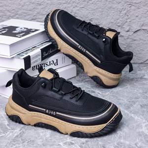 Сетчатая Мужская обувь противоскользящая и износостойкая дышащая легкая удобная и повседневная спортивная обувь для бега - Product Image 4