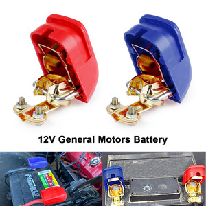 Universal Automotive <b>Battery</b> Terminal Connector 12V <b>24V</b> Tin Plated Copper Gold Plated With Cover Blue Metal - Product Image 4