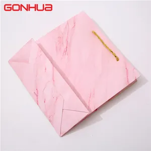 GONHUA, оптовая продажа, подарочная ручка с логотипом, бумажный пакет, розничная продажа, упаковка для покупок из крафт-фольги