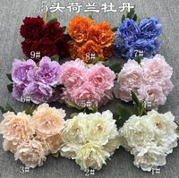O-07232 desain baru Harga wajar peoni buatan bunga mawar harga paket inti bunga mawar Peony buatan