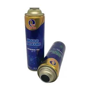 65 mm Straight-Wall Clear Lacquered 2Q Pressure Metal Aerosol Tin Cans for Air Fresheners Deodorants Adhesives Sealants