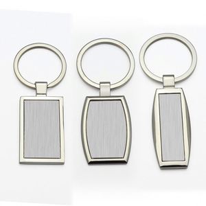 Blank Zinc Alloy Keychain for DIY Laser UV Printing <b>Label</b> Epoxy Coating Logo Square Rectangle Heart Oval Round Shape <b>Key</b> Chain - Product Image 5