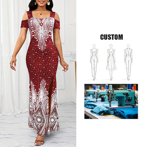 ชุดราตรีหรูหราใหม่สำหรับผู้หญิง ชุดราตรีไล่เฉดสีประดับเลื่อม แขนกุด ทรงเมอร์เมดเข้ารูป ชุดแต่งงาน ชุดงานพิธี ชุดงานพรอม - Product Image 1