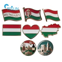 Pays d'Europe centrale Autriche Pologne Allemagne République tchèque Slovaquie Écosse Hongrie Épinglette en émail Badge Broche