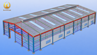 Nave Industrial de Acero Prefabricada para Trabajo Pesado con Techo Aislado, Alta Resistencia al Viento (121+ mph), 20+ lb/sq.ft, 2 Años de Garantía