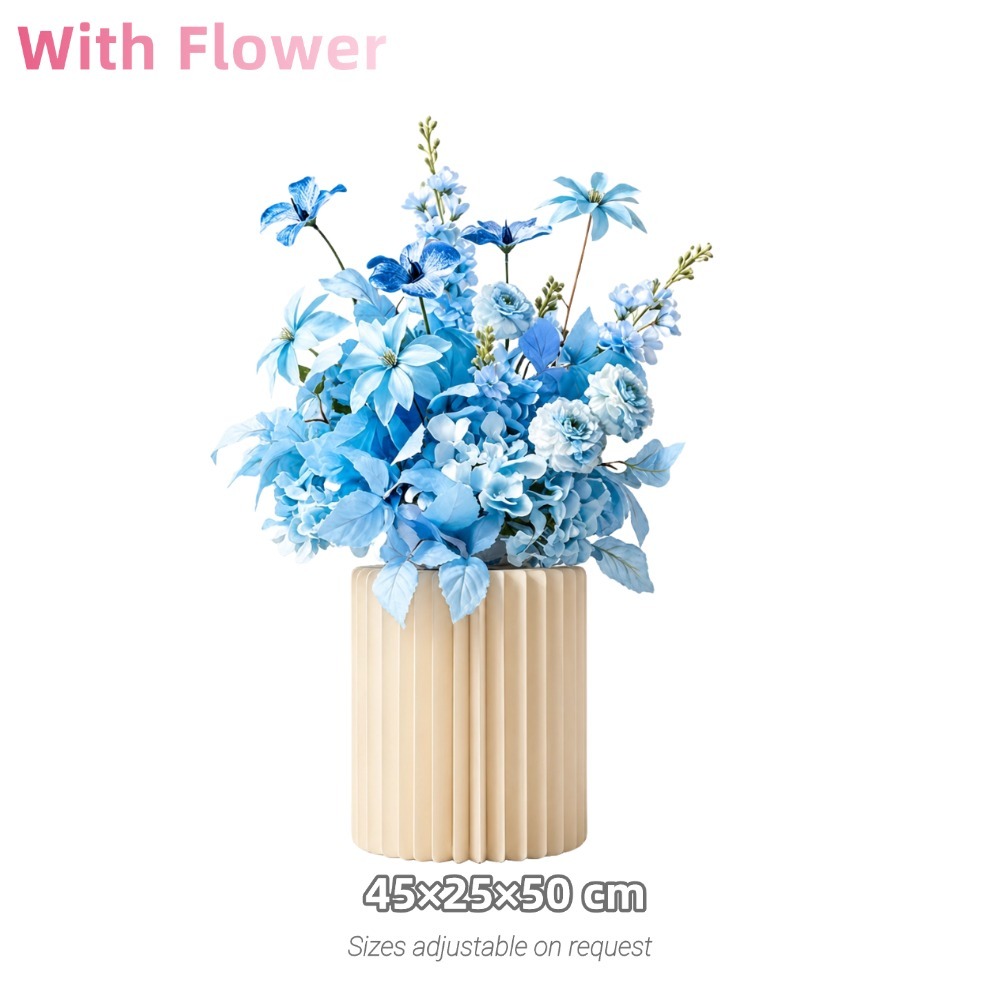 Clear blue 45*25*50cm,  rome columns not included