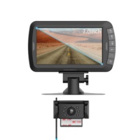 Kit de système de caméra de recul de vente chaude 7 "moniteur de recul LCD + Vision nocturne IR IP65 caméra de recul étanche