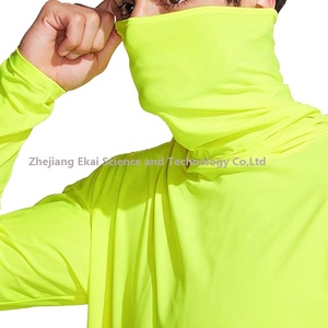 <strong>Hi</strong> <strong>Vis</strong> Men's Construction Shirt Long Sleeves Phosphorescent Work Shirts Sun Protection High Reflective Safety Clothing - Product Image 2