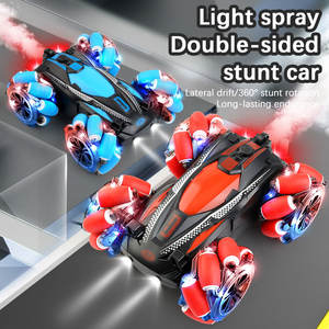 Juguete para niños de alta velocidad de doble cara para acrobacias, <span class=keywords><strong>coche</strong></span> de Control remoto, tracción en las cuatro ruedas con luces y vehículo todoterreno pulverizado - Product Image 4