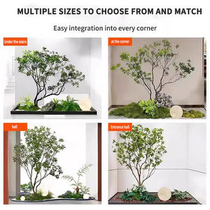 Kuda buatan mabuk kayu buatan tanaman hijau dalam dan luar ruangan tangga sudut lanskap dekorasi biometrik tanaman - Product Image 3