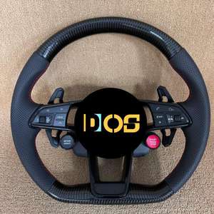 Marco amarillo de cuero de estilo deportivo personalizado con volante de dos llaves para <span class=keywords><strong>Audi</strong></span> RS3 RS4 RS5 R RS7 S3 S4 S5 R8 A1 con - Product Image 6