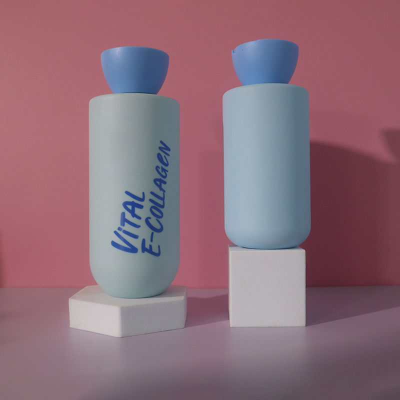 New PE Shampoo Bottle 250ml 350ml Arcylic Bottom Flip Top Cap Bottle ...