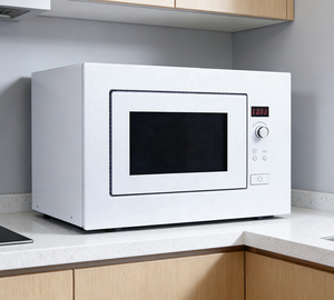 فرن مايكروويف مدمج فاخر الأكثر مبيعًا لعام <span class=keywords><strong>2026</strong></span> بلوحة بيضاء نقية، مثالي لمطابخ ذات تصميم بسيط - Product Image 2