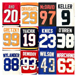 2025 nueva venta al por mayor camisetas cosidas equipo americano Hockey sobre hielo Jersey 93 Demidov 20 Aho 23 Knies 9 Keller 19 Tkachuk aceptar personalizado - Product Image 1
