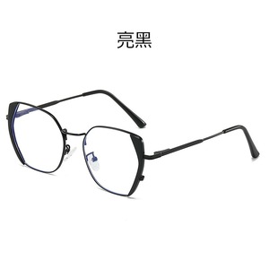 3031高品質メガネダイヤモンドコンピューターアンチブルーライトメガネ透明金属猫眼鏡 - Product Image 3