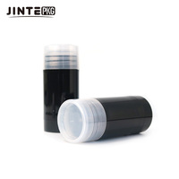 Flacon vide de déodorant noir rond de 30g, 50g, 75g, 90g, avec système de torsion, pour emballage de stick déodorant