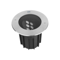 IK09 Luminaria de Suelo para Exteriores de Acero Inoxidable 316, Foco Antivértigo Profundo con Ángulo Ajustable, Iluminación de Escalones, Lámpara Empotrada