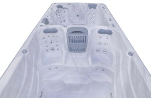 Spa de nage extérieur en acrylique de 5,8 m avec lumières LED, double zone, <span class=keywords><strong>piscine</strong></span> à contre-courant, <span class=keywords><strong>jet</strong></span> sans fin, modèle JW-2209 - Product Image 4