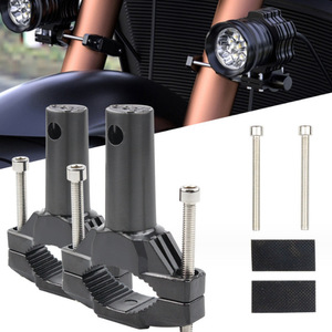 Soporte de acero para luces de motocicleta con tornillos y almohadillas para portaequipajes y uso todoterreno - Product Image 3