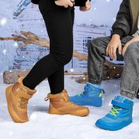 Expédition rapide : Bottes de neige minimalistes isolées pour enfants, à bout large et zéro drop, disponibles dès maintenant