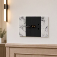 Interrupteur mural électrique standard américain à motif géométrique, échantillon disponible, idéal pour la rénovation d'appartements KLASS