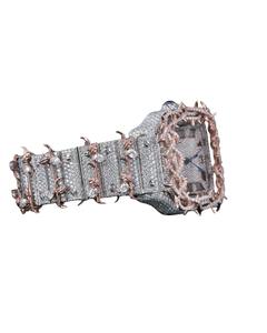 Reloj de Diamantes Moissanite de Estilo Japonés de Buena Calidad para Celebraciones de Aniversario y Cenas Románticas Disponible para la Venta - Product Image 6