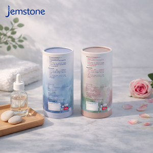 Custom Printed Recyclable Cosmetic Cylinder Packaging Gift <b>Box</b> Luxury Craft Cardboard Fragrance Perfume Paper Tube Packaging - Product Image 3