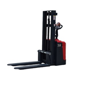 Hot Sale <b>Manual</b> Pallet Lift Stacker Electric Hydraulic <b>Forklift</b> Stacker for Workshop - Product Image 5